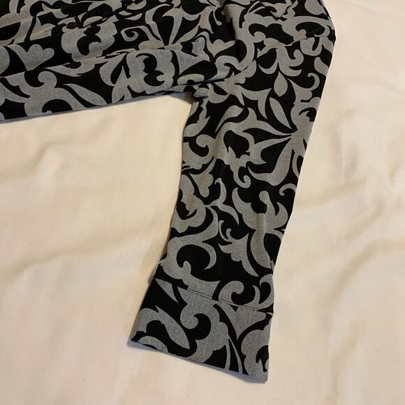 Chico's Size 2 classic and classy gray and black midi dress - Picture 9 of 10